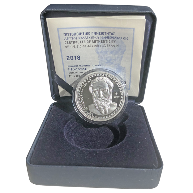 10 Euro Greece 2018 Silver Proof - Herodotus