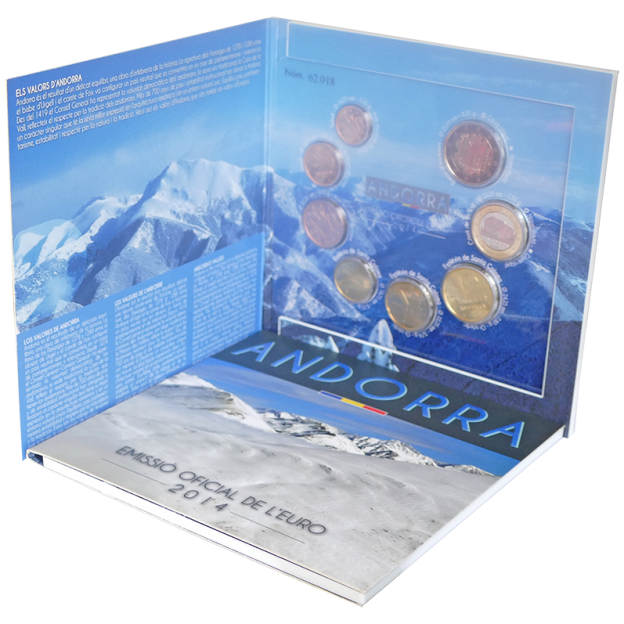 Euro Coin Set Brilliant Uncirculated (BU) - Andorra 2014