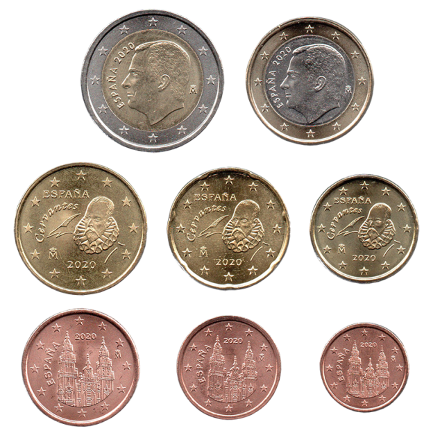 Coin Set Euro Uncirculated UNC - Spain 2020