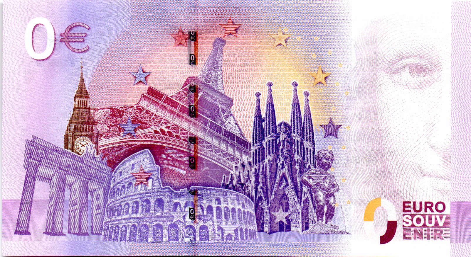 Billet Souvenir 0 Euro 2016 Monaco UEAW - Musée Océanographique de Monaco
