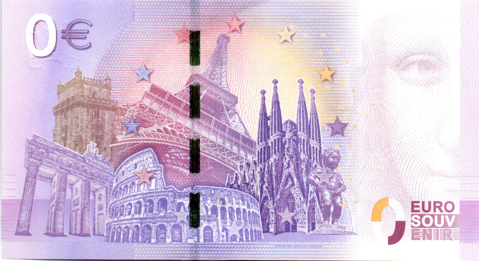 0 Euro Souvenirschein 2017 Belgien ZEMF - Château de Bouillon