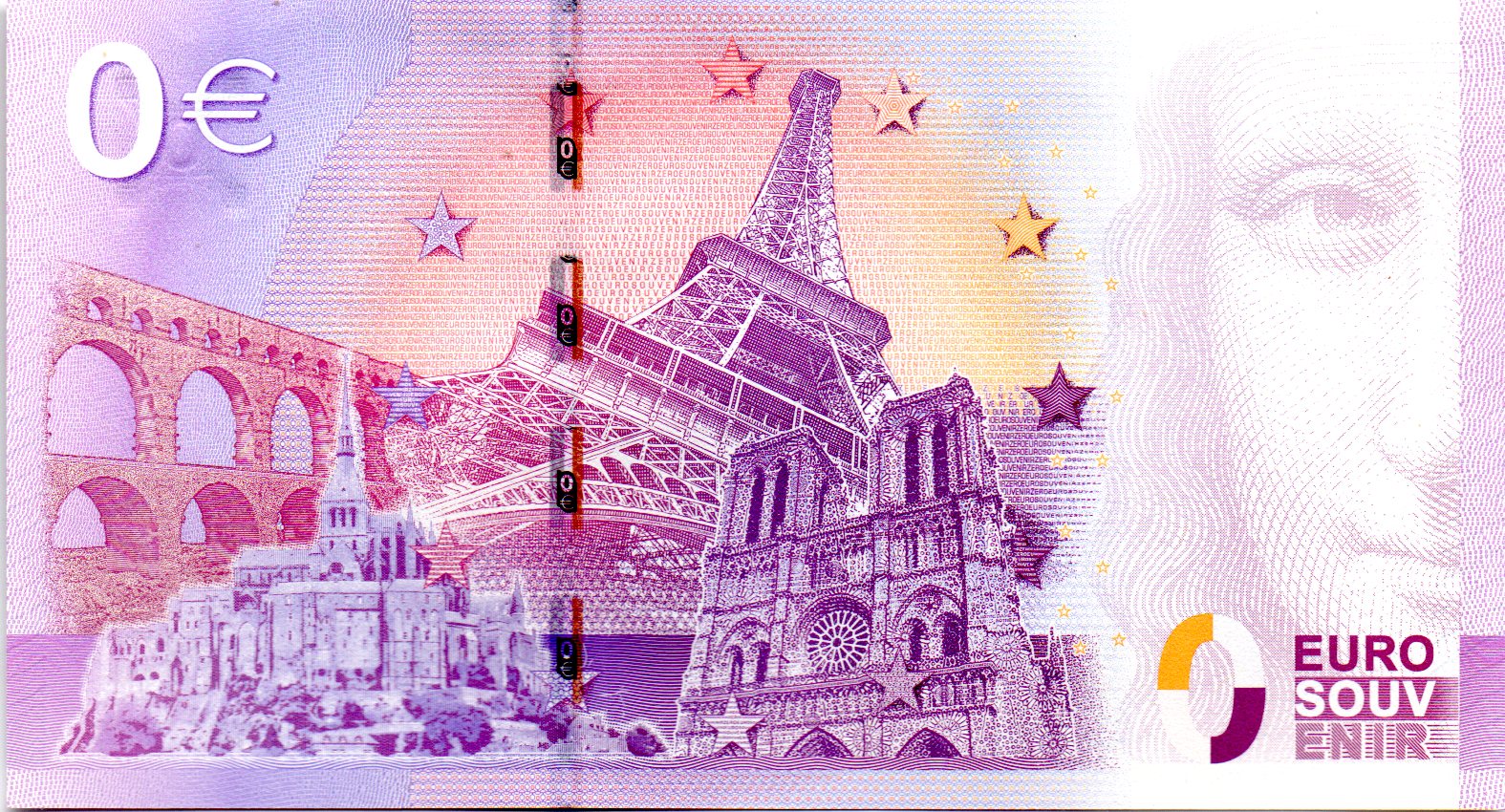 0 Euro Souvenir Note 2015 France UEAD - La Cité de la Mer, Cherbourg