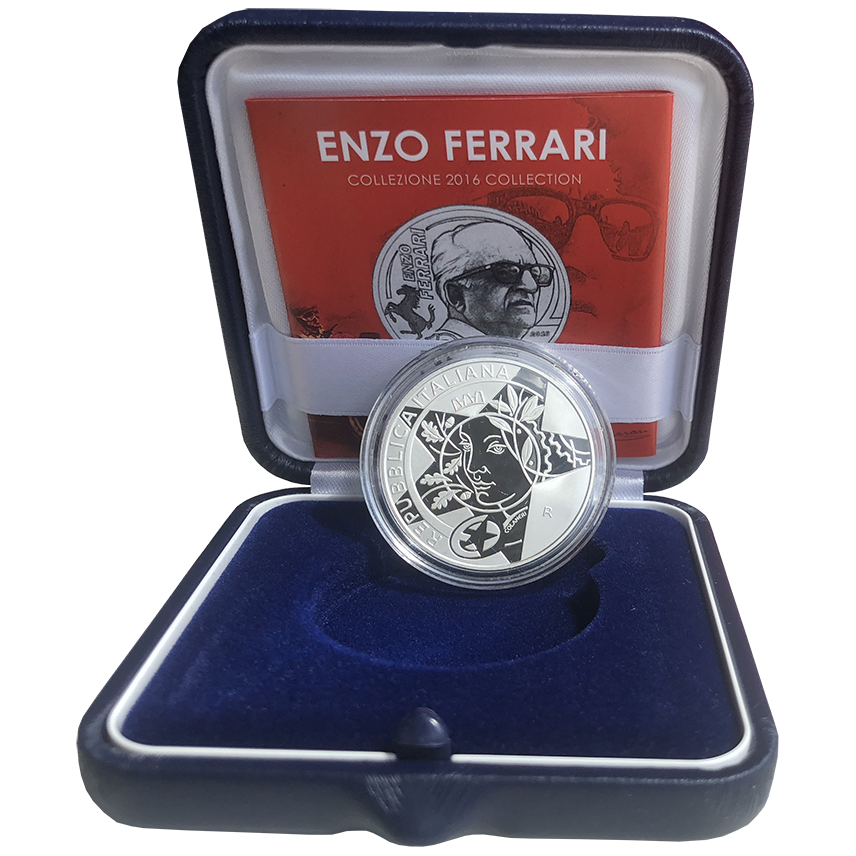 10 Euro Italy 2016 Silver Proof - Enzo Ferrari