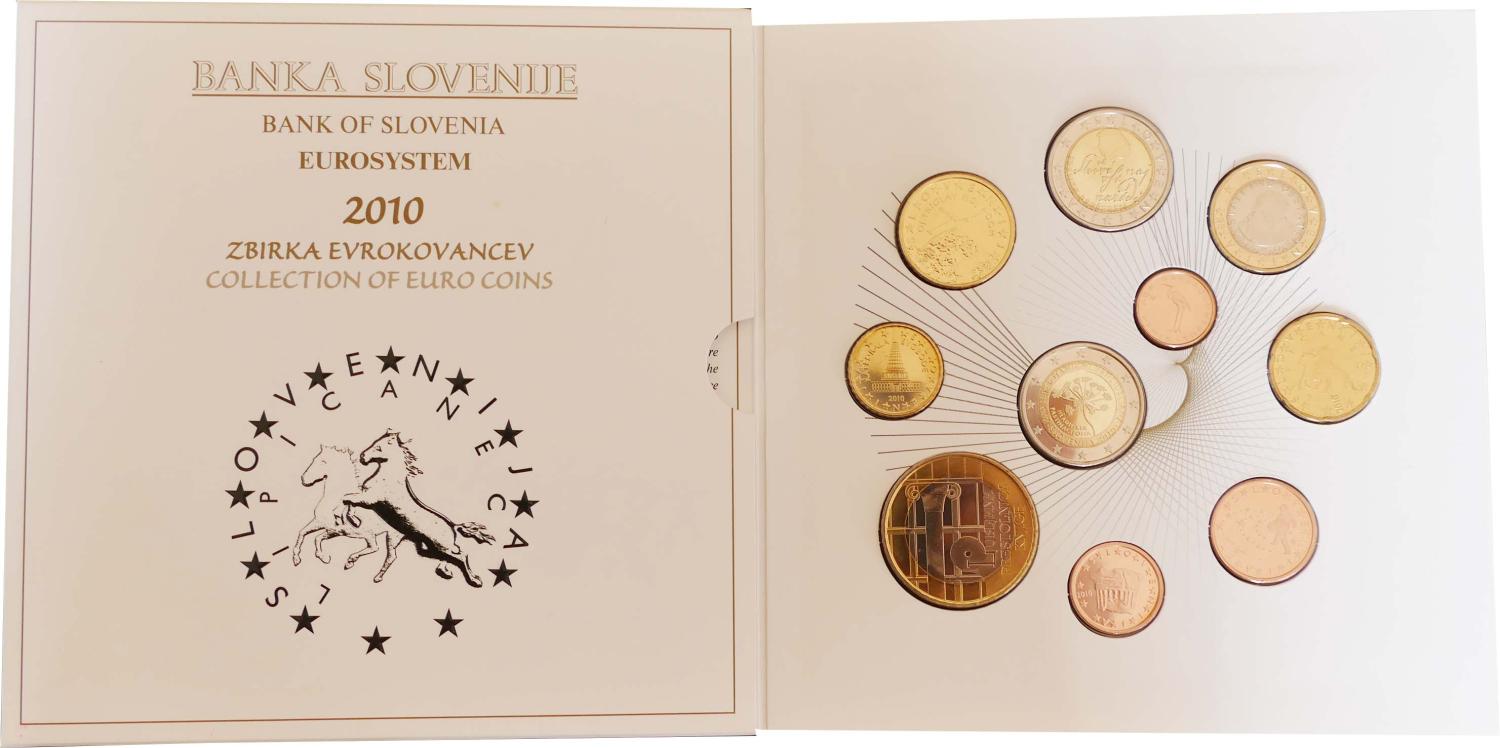 Euro Coin Set Brilliant Uncirculated (BU) - Slovenia 2010
