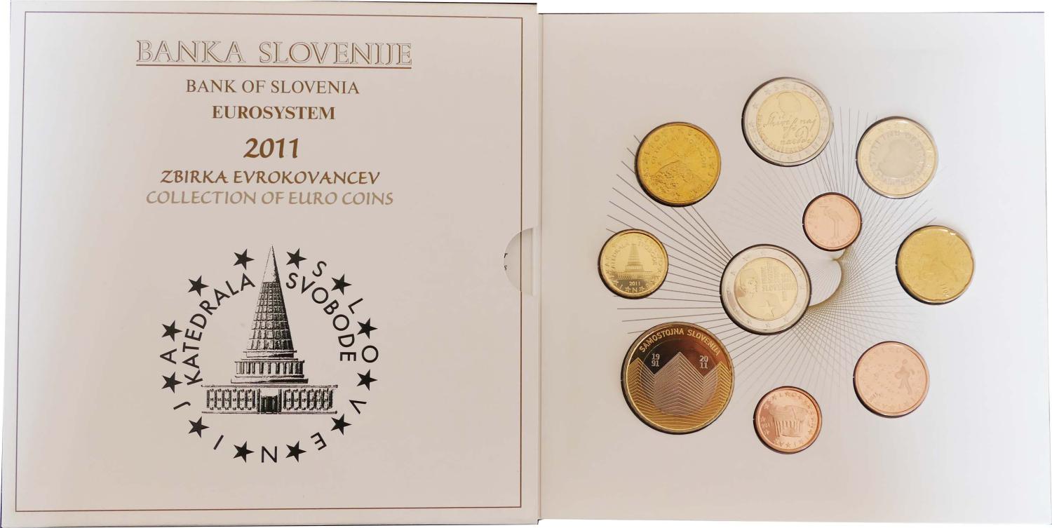 Euro Coin Set Brilliant Uncirculated (BU) - Slovenia 2011