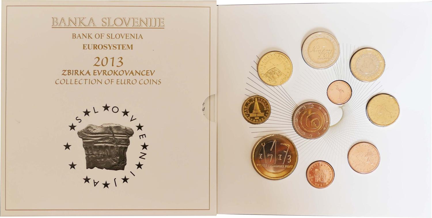Euro Coin Set Brilliant Uncirculated (BU) - Slovenia 2013