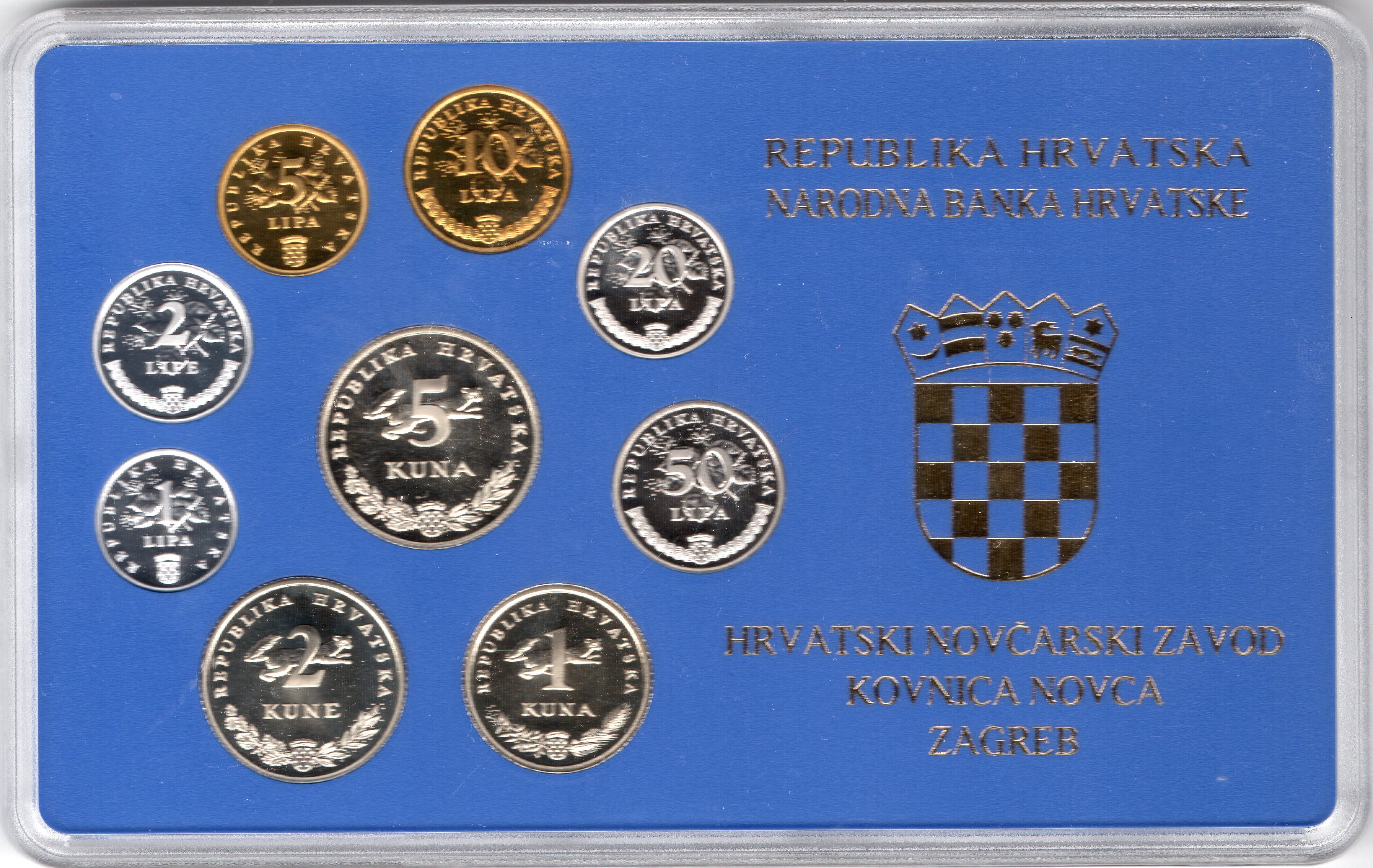 Coin Set Brilliant Uncirculated - Croatia 1994