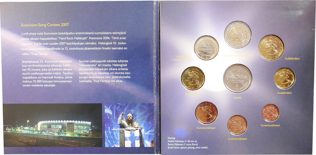 Euro Coin Set Brilliant Uncirculated Finland