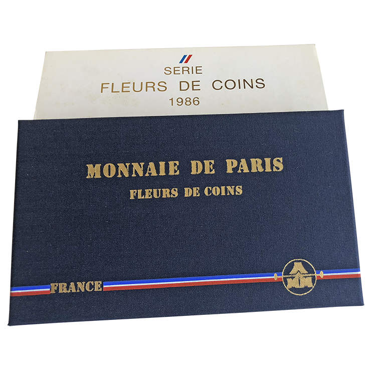 Kursmünzenserie Fleur de Coin - Frankreich 1986