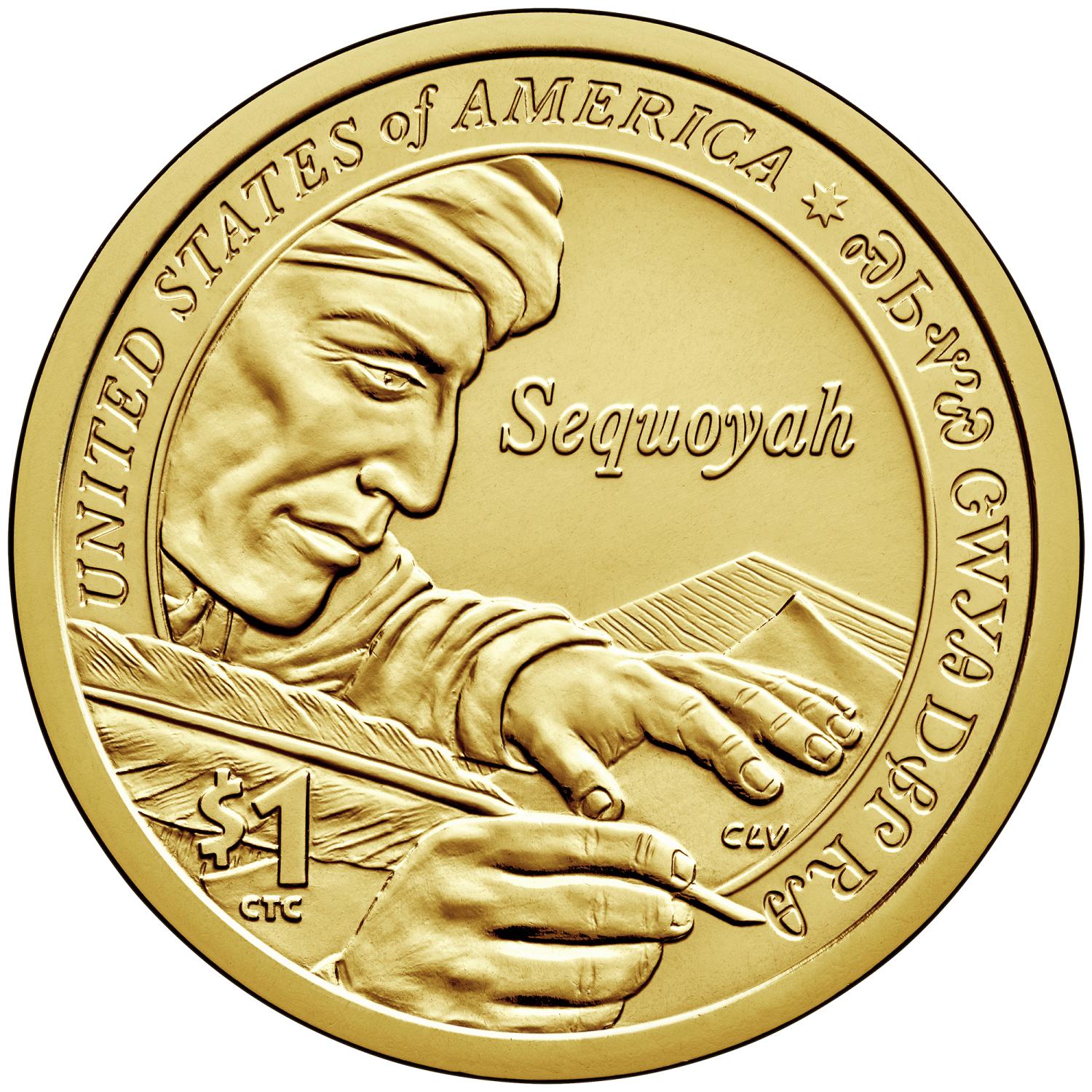 1 Dollar Commémorative des Etats-Unis 2017 - Sequoyah