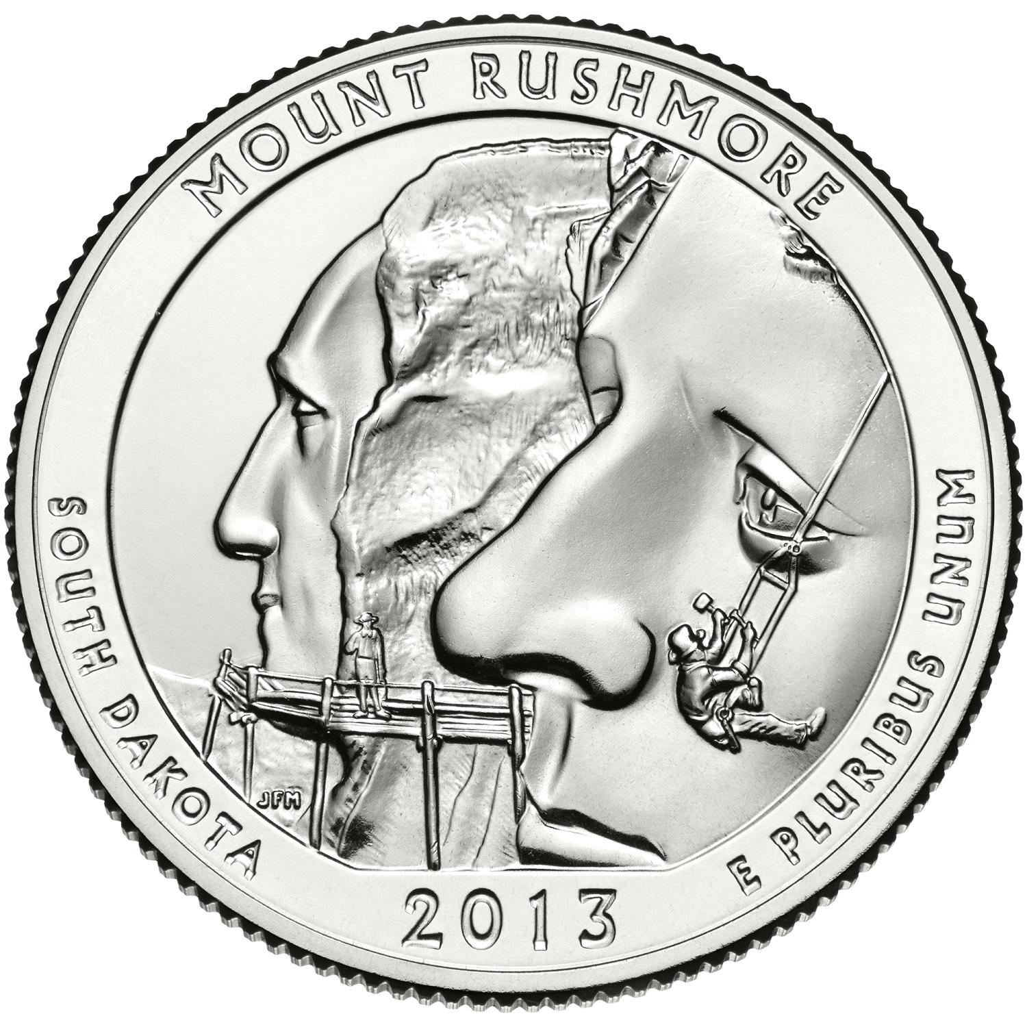 Quarter Dollar Commémorative des Etats-Unis 2013 - Mount Rushmore Memorial