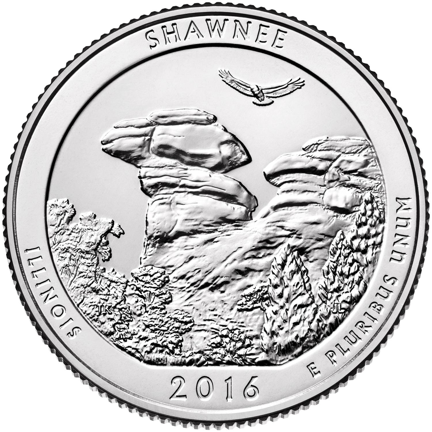 Quarter Dollar Commémorative des Etats-Unis 2016 - Shawnee National Forest
