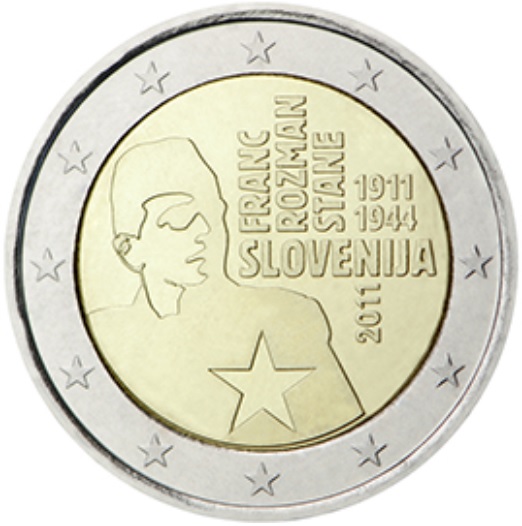 2 Euro Commemorative of Slovenia 2011 Proof - Franc Rozman-Stane