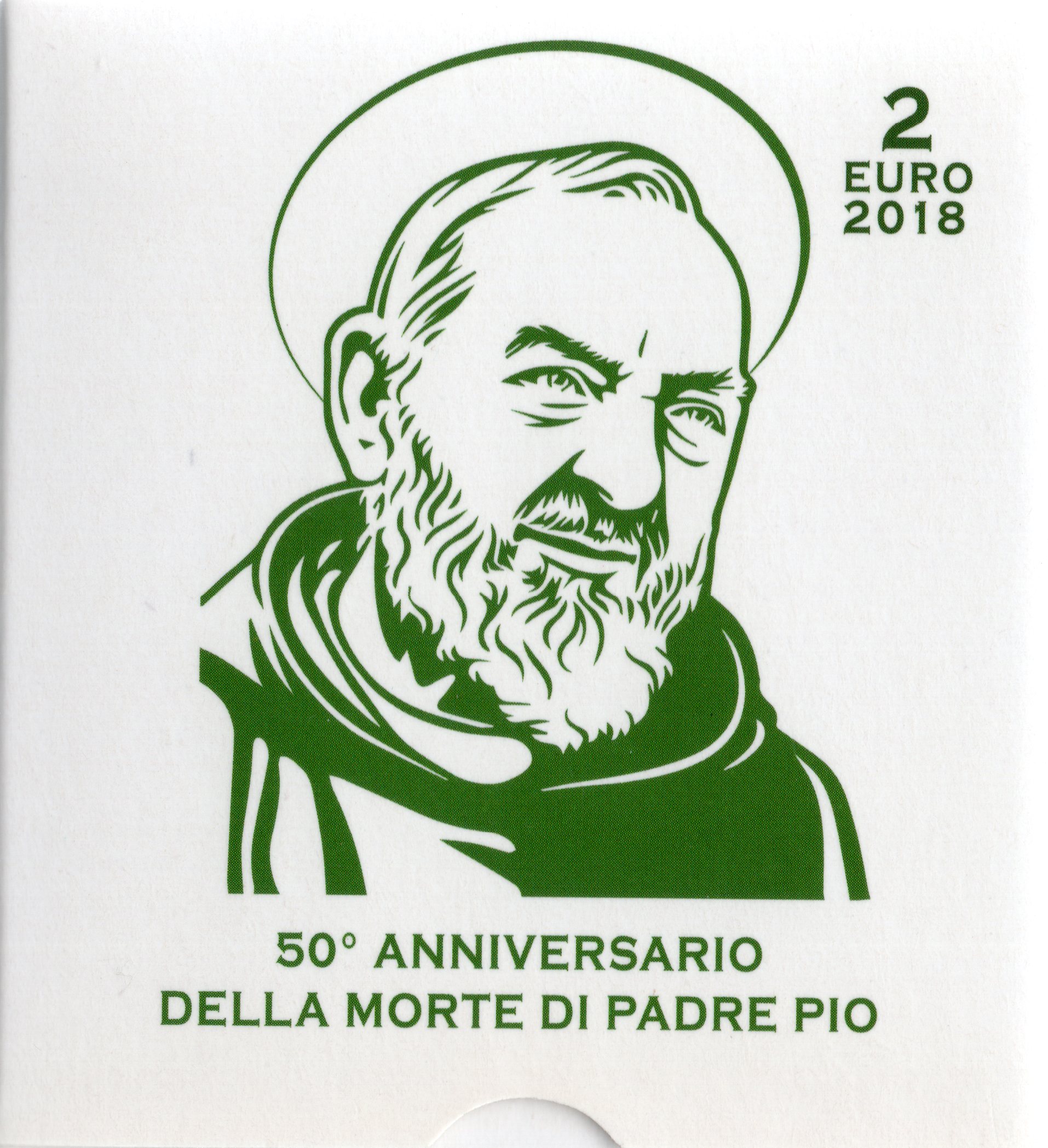 2 Euro Commémorative de Vatican 2018 BE - Padre Pio