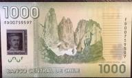 Banknote Chile,    $ 1000 Pesos, 2010, Polymer,  P-161  UNC
