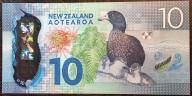Banknote New Zealand $10 Dollar 2016, Kate Sheppard, Bird Series, Polymer, UNC