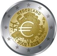 2 Euro Commemorative the Netherlands 2012 BU - Ten Years of Euro cash