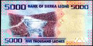 Banknote Sierra Leone  $ 5000 Leones, 2015, P-32,  UNC