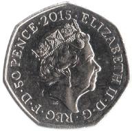 50 Pence Commémorative de Royaume-Uni 2015 - Bataille d'Angleterre