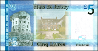 Banknote von Jersey 5 Pfund 2010
