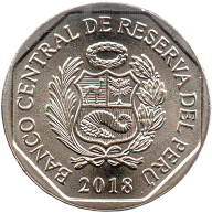 1 Sol Commemorative Coin of Peru 2018 - White-Winged Guan