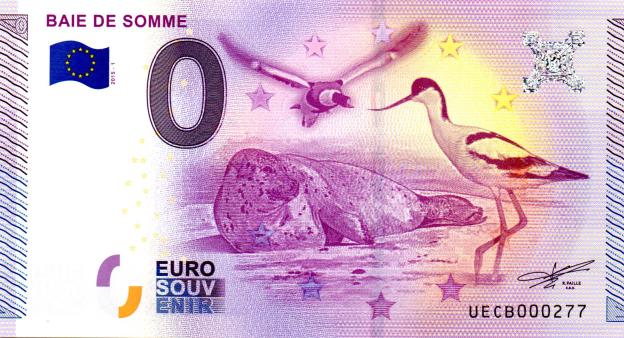Billet Souvenir 0 Euro 2015 France UECB - Baie de Somme