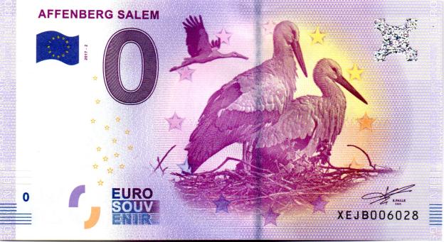 Billet Souvenir 0 Euro 2017 Allemagne XEJB-2 - Affenberg Salem