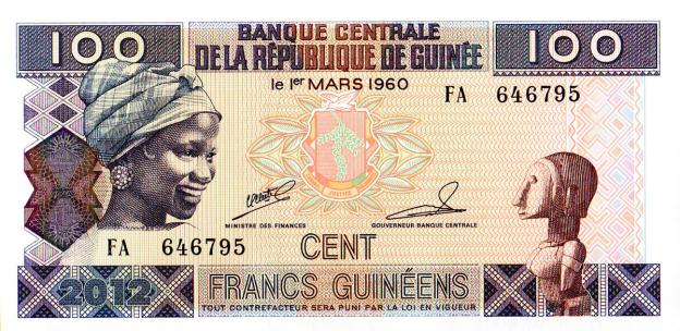 100 Francs 2012