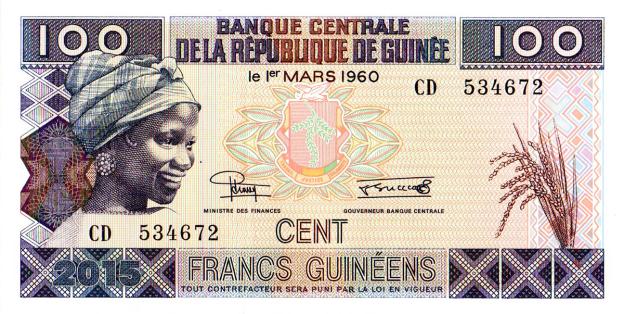 100 Francs 2015