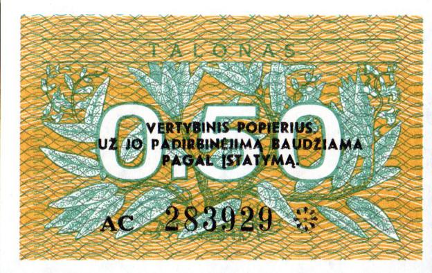 0,50 Talonas 1991