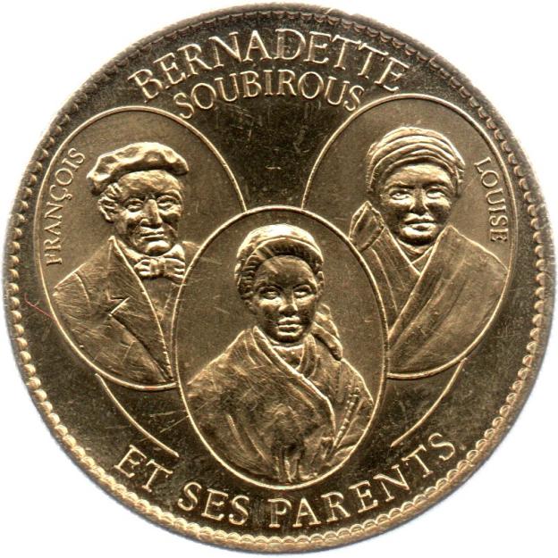 Mini-Médaille Arthus-Bertrand - Bernadette Soubirous et ses Parents