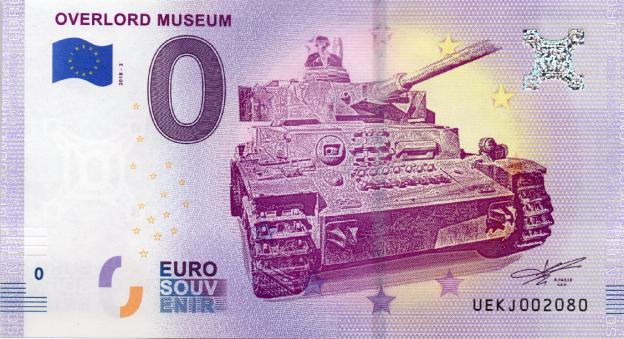 Billet Euro Souvenir 2018 - Overlord Museum