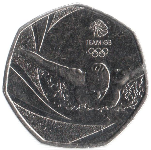 50 Pence Commémorative de Royaume-Uni 2016 - Team GB Olympics
