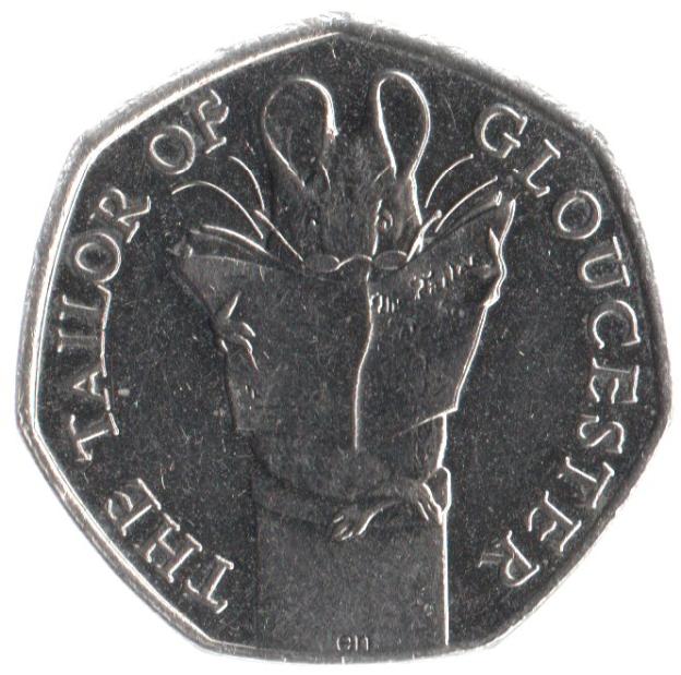 50 Pence Commémorative de Royaume-Uni 2018 - Le Tailleur de Gloucester