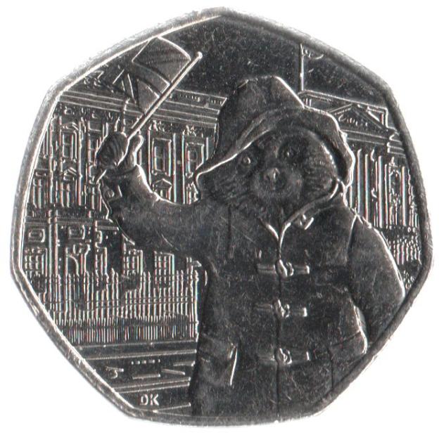 50 Pence Commémorative de Royaume-Uni 2018 - Paddington à Buckingham Palace