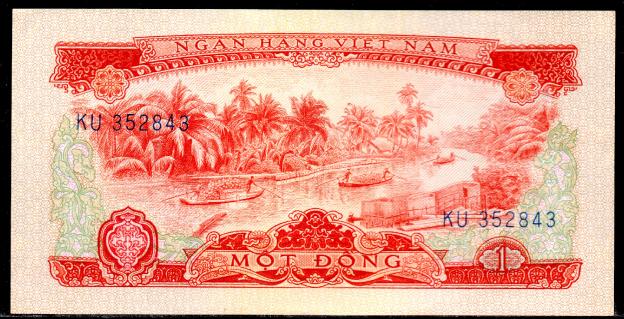 Billet Vietnam $ 1 Dong VND  1966, P-40, UNC / NEUF