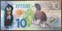 Billet Nouvelle-Zélande $10 Dollar 2016, Kate Sheppard, Série d'oiseaux, Polymère, NEUF