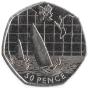 50 Pence Commémorative de Royaume-Uni 2011 - Nautisme à la Voile