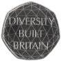 50 Pence Commémorative de Royaume-Uni 2020 - Diversité