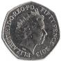 50 Pence Commémorative de Royaume-Uni 2013 - Benjamin Britten